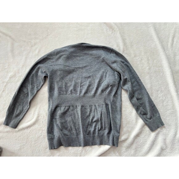Faded Glory Open Front Cardigan with Fitted Waist size S Medium Grey Heather - Picture 5 of 6